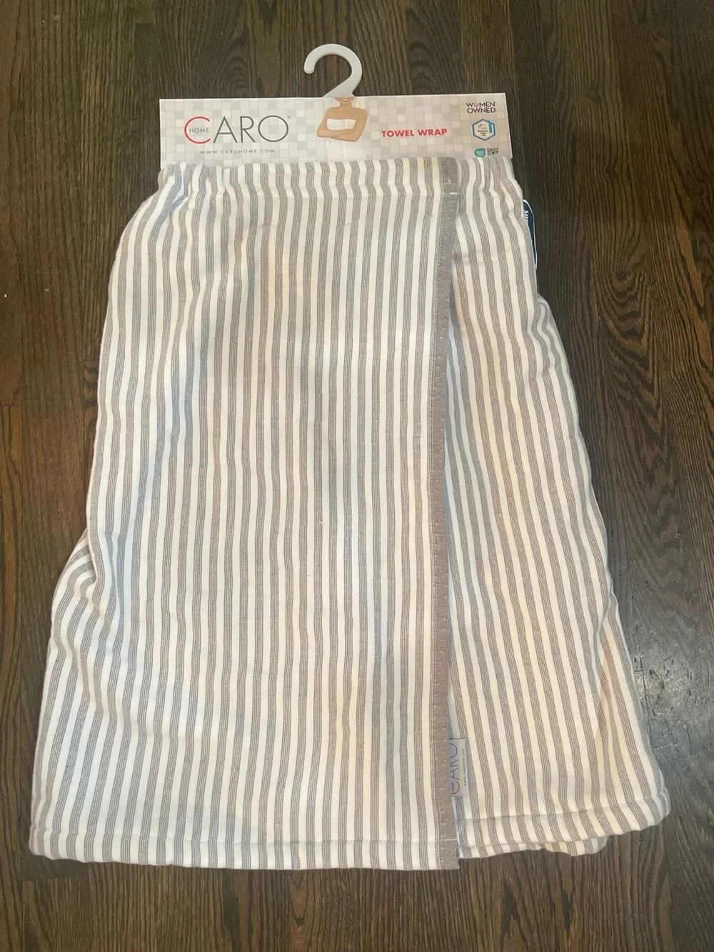 CARO spa towel wrap - velcro closure absorbent and soft 100% Cotton - Brand new